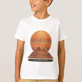 Retro-Sonnenuntergang für Kinder "Catch Me At Suns T-Shirt