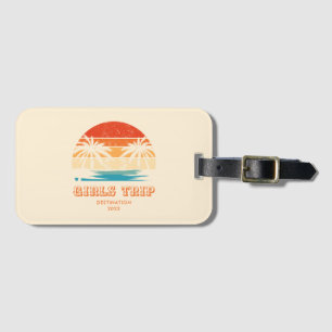 Retro Sonnenuntergang Giro del Malcantone Gepäckanhänger