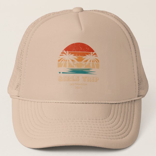 Retro Sonnenuntergang Giro del Malcantone Truckerkappe (Vorderseite)