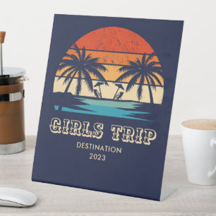 Retro Sonnenuntergang Giro Trip Junggeselinnen-Abs Sockelschild