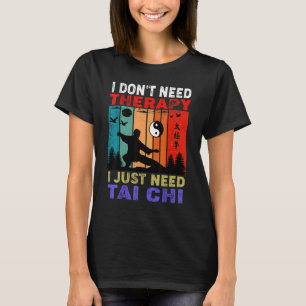 Retro Sonnenuntergang  Ich brauche keine Therapie, T-Shirt