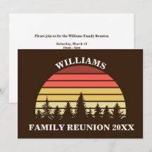 Retro-Sonnenuntergang Individuelle Familienzusamme