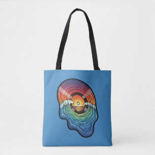 Retro-Sonnenuntergangs-Welle-Vinyl-Ästhetik Tasche
