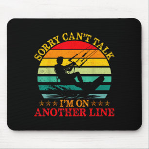 Retro Sorry Kann Nicht Reden Bin Auf Einer Anderen Mousepad