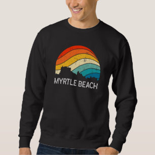 Retro South Carolina Stadt Myrtle Beach Skyline Vi Sweatshirt
