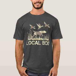 Retro Southern Boy Tarnmuster Jagdhund Camo Enten T-Shirt