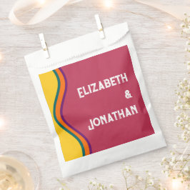 Retro Southwestern Waves Wedding Geschenktütchen