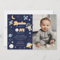 Retro Space Houston Wir haben einen 1-jährigen Geb