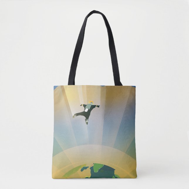 Retro Space Poster - die Schwerkraft einer Super E Tasche (Vorderseite)