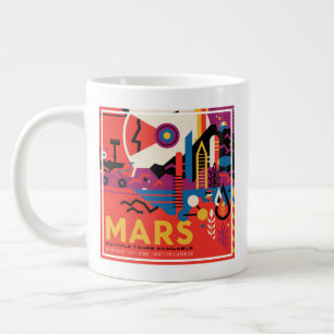 Retro Space Poster - Mars Exploration Program. Jumbo-Tasse
