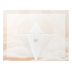 Retro Space Poster Observatory im Sonnensystem Notizblock