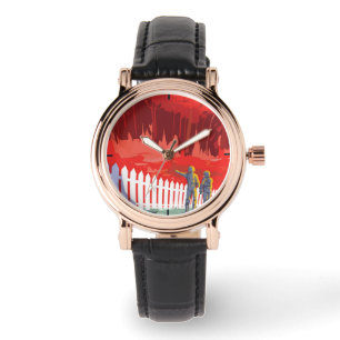 Retro Space Poster von Kepler-186f. Armbanduhr