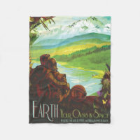 Retro Space Travel Poster-an-Earth Science Mission