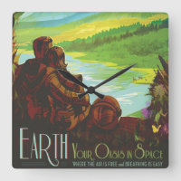 Retro Space Travel Poster-an-Earth Science Mission