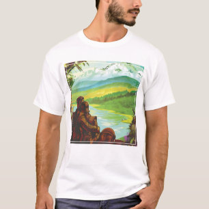 Retro Space Travel Poster-an-Earth Science Mission T-Shirt