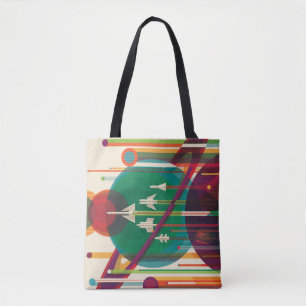 Retro Space Travel Poster - Solar System Grand Tou Tasche