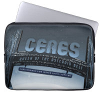 Retro Space Travel Poster-Zwerg Planet Ceres.