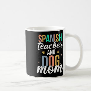Retro Spanish Teacher & amp; Hunde Mama Funny Firs Kaffeetasse