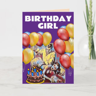 RETRO SPANKING COUPLE BIRTHDAY CARD FÜR DIE EHEFRA KARTE