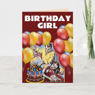 RETRO SPANKING COUPLE BIRTHDAY CARD FÜR DIE EHEFRA KARTE