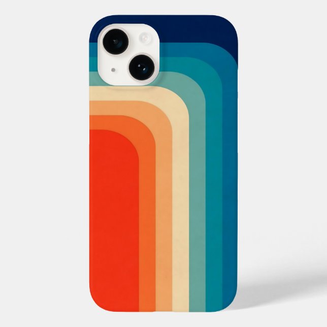 Retro Spectrum Case-Mate iPhone 14 Hülle (Rückseite)