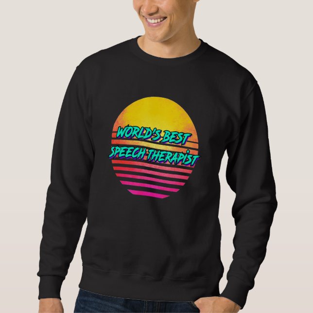 Retro Speech Therapist Sweatshirt (Vorderseite)