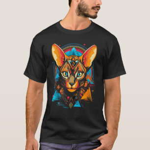 Retro Sphynx-Katzenliebhaber Besitzer Sphynx-Katze T-Shirt