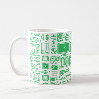 Retro Spiel-Tasse: Wählen Sie Ihr Waffen-Grün Kaffeetasse