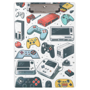 Retro-Spiele Klemmbrett