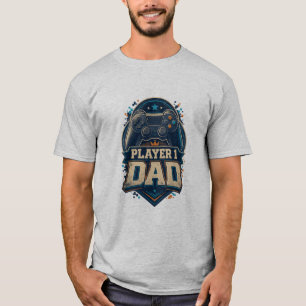 Retro Spieler 1 Dad Gamer T-Shirt