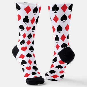 Retro-Spielkartensymbole-Muster Socken