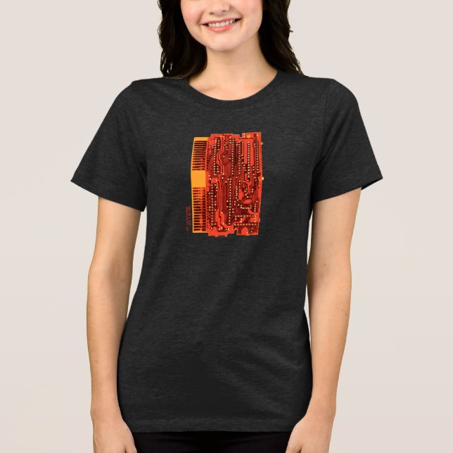 Retro-Spielmodul Tri-Blend Shirt (Vorderseite)