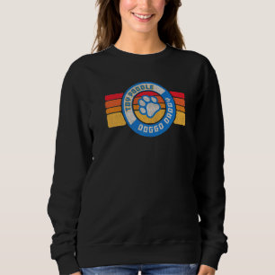 Retro-Spielzeug-Pudel-Hundchen-Papa 80er Jahre Vin Sweatshirt