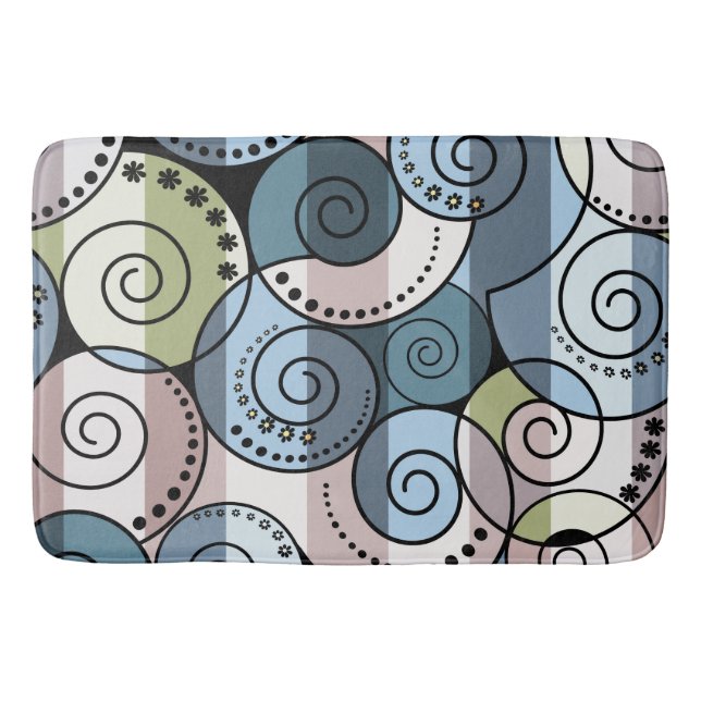 Retro, Spirale Badematte (Vorderseite)