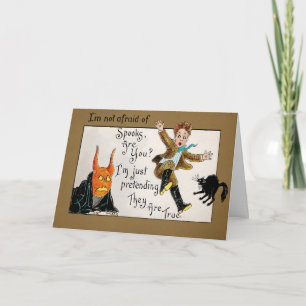 Retro Spooks Halloween Card Feiertagskarte