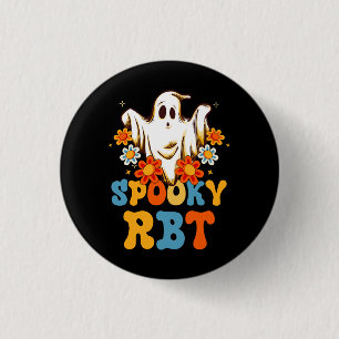Retro Spooky Rbt Verhalten Techniker Halloween Rbt Button