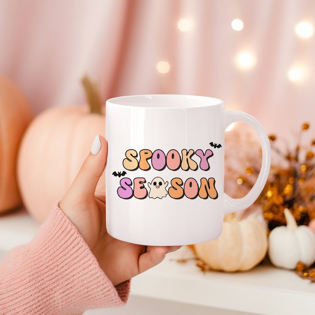 Retro Spooky Season Kaffeetasse (Von Creator hochgeladen)