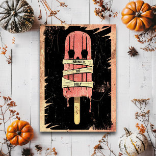 Retro Spooky Summer Goth Spuk Ice Lolly Postkarte