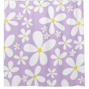 Retro Spring Daisies #1 #decor #art Duschvorhang