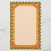 Retro Spring Hand Drawn Faux Washi Floral Vertical