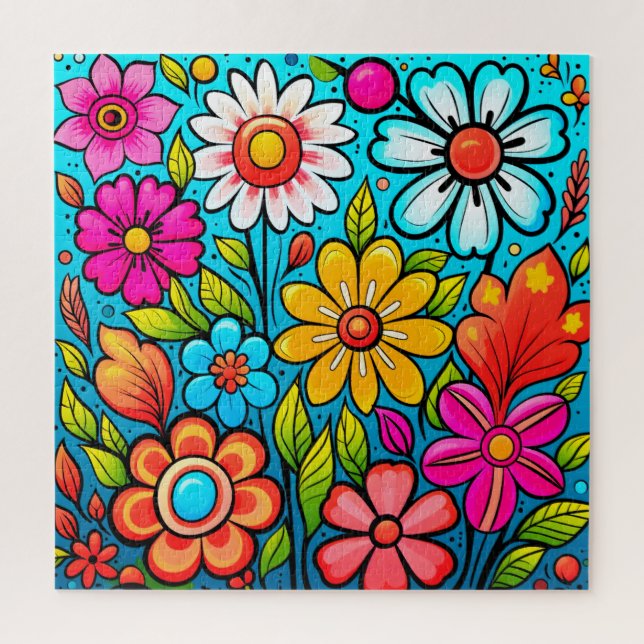 Retro Spring Hippie Blume Power (Vertikal)