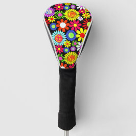 Retro Spring Hippie Blume Power Golf Headcover