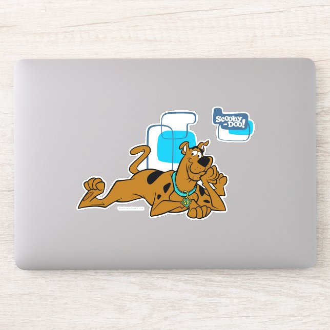 Retro Squares Scooby-Doo ablegen Aufkleber (Computer)