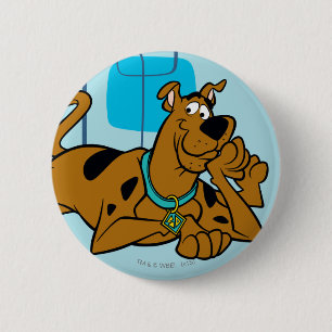 Retro Squares Scooby-Doo ablegen Button
