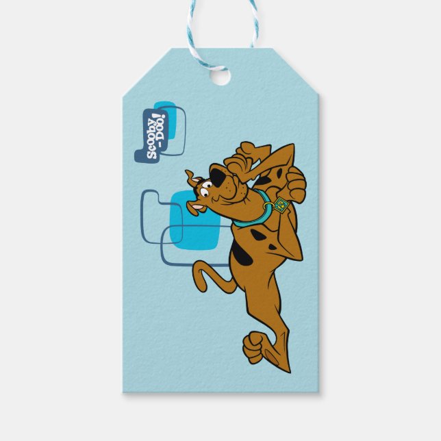 Retro Squares Scooby-Doo ablegen Geschenkanhänger (Vorderseite)