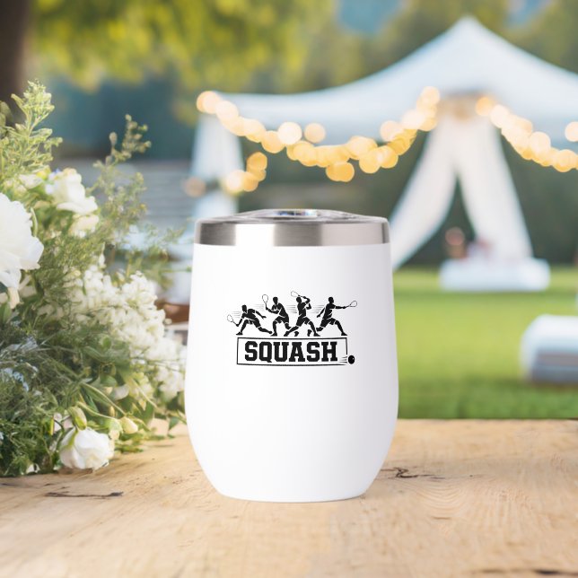 Retro-Squashspieler-Aktionssequenz-Silhouetten-Kun (Hochzeit (gedreht))