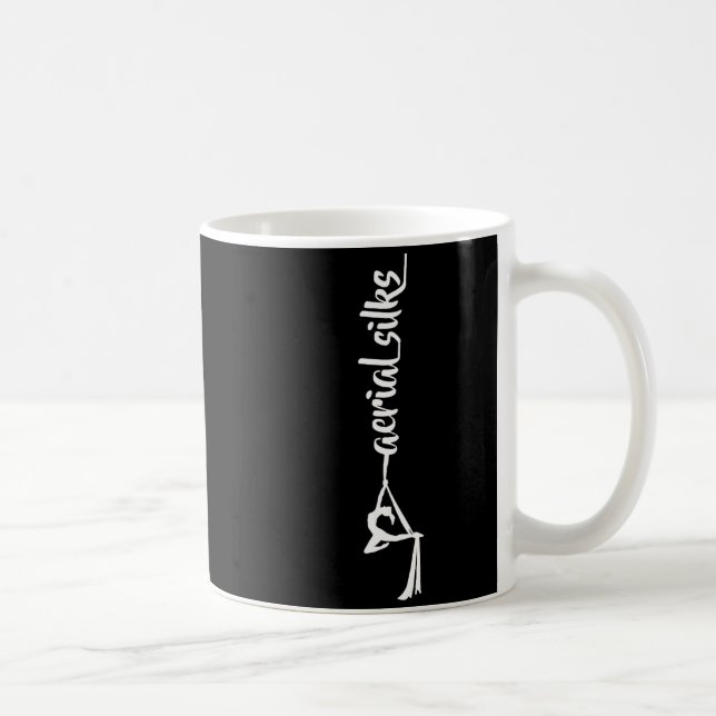 Retro Srt Aerial Silks Quote Funny Basic  Kaffeetasse (Rechts)