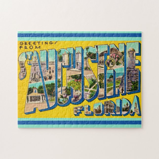 Retro St Augustine FL 11x14 (Horizontal)
