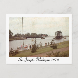 Retro St. Joseph Michigan Picture Postcard Postkarte