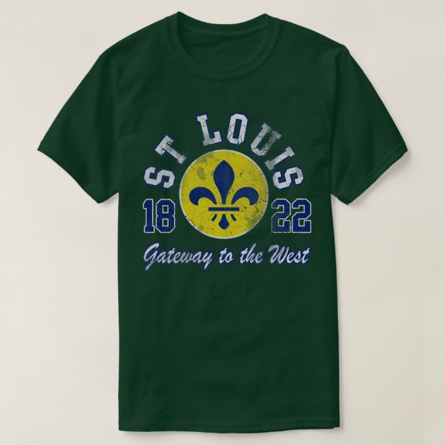 Retro St Louis Gateway to the West Missouri 1822 T-Shirt (Design vorne)